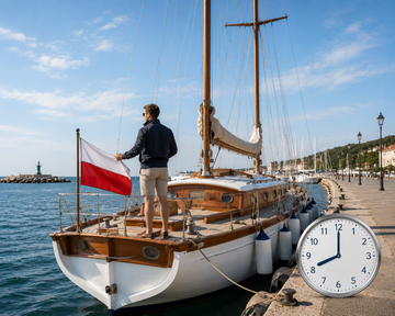 ceremonial podnoszenia bandery jachtowej - etykieta flagowa SAIL