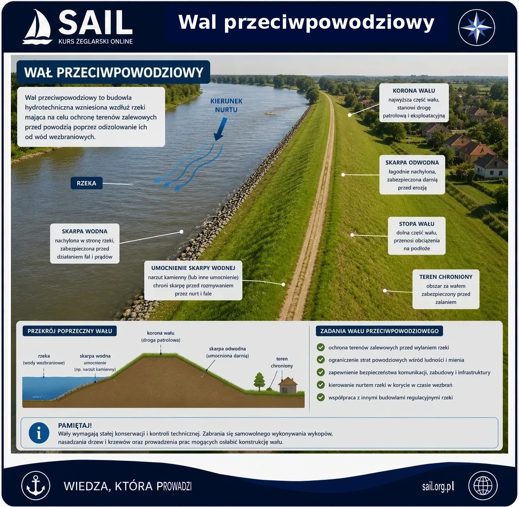 Wał przeciwpowodziowy