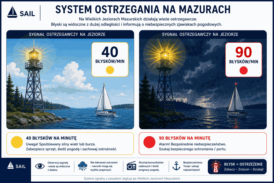 Wieże sygnałowe na Mazurach